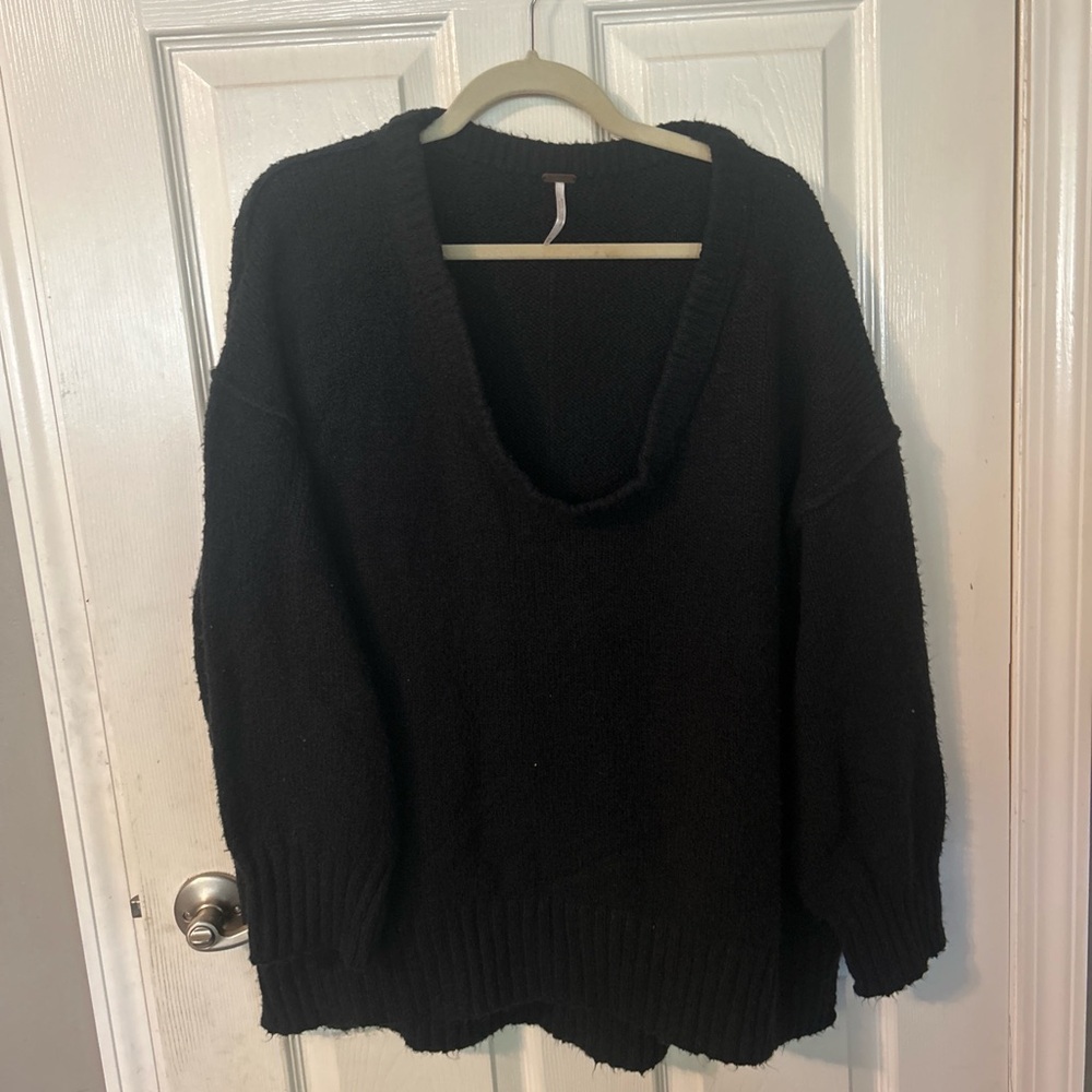 Free People Black Sweater